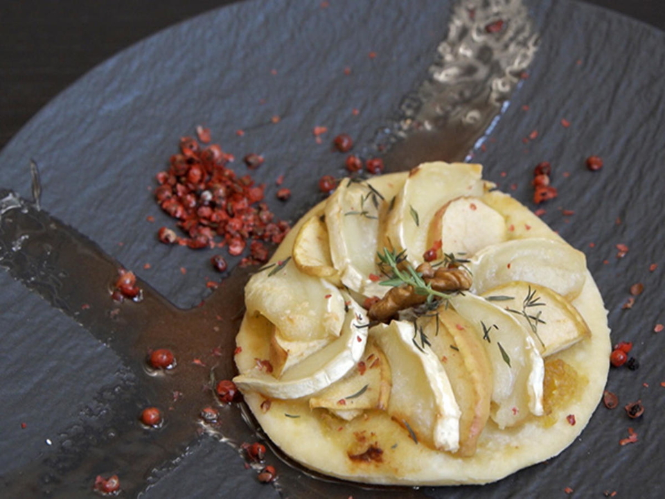 Ziegenkäse-Apfel-Tartelette