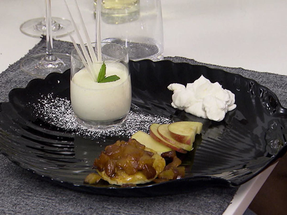 Tarte Tatin mit bayerischer Creme