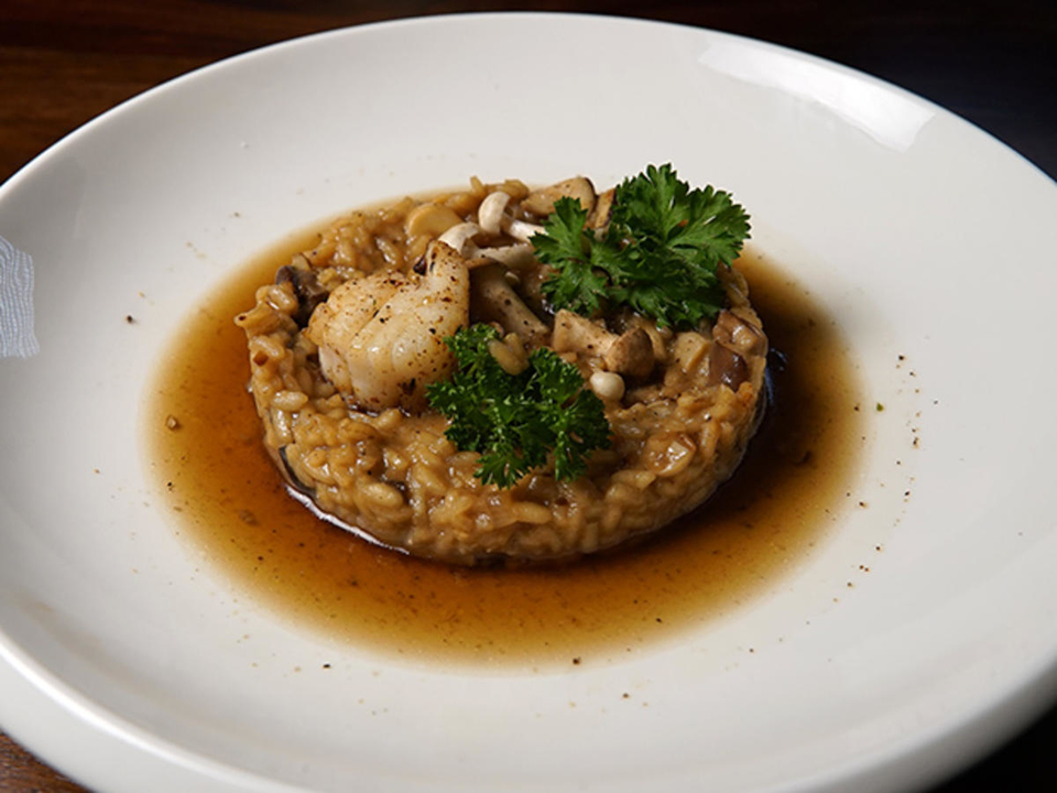 Japanisches Pilzrisotto * Jakobsmuschel * Umami