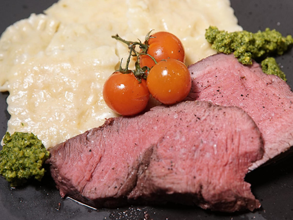Rinderfilet mit Ravioli