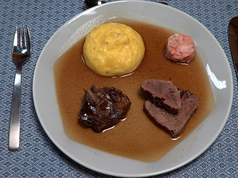 Rind, Kalb und Gemüse