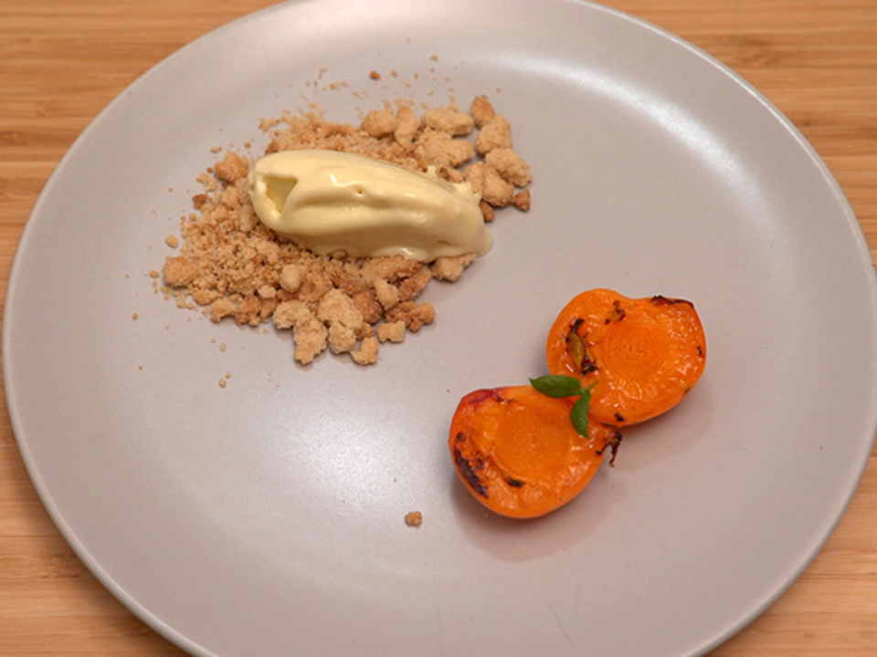 Tofu/ Olivenöl/ Aprikose