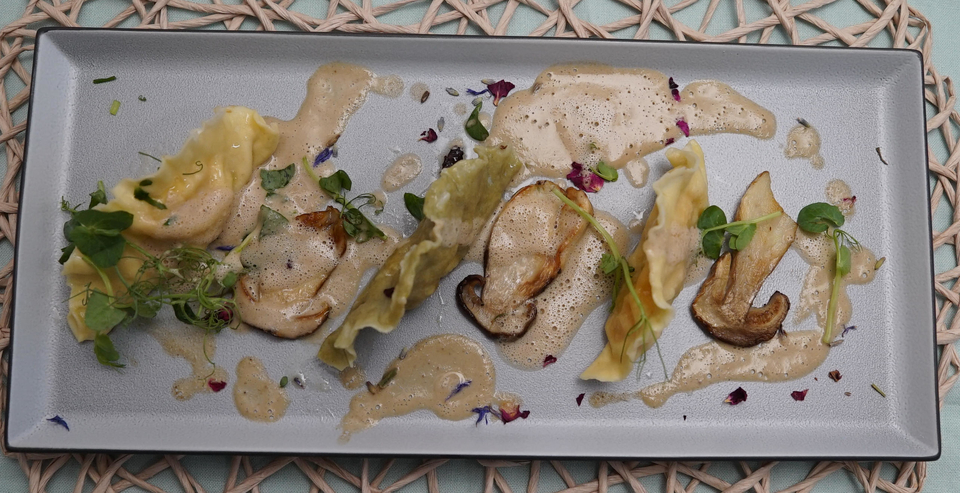 Ravioli mit Steinpilzen und Kürbis