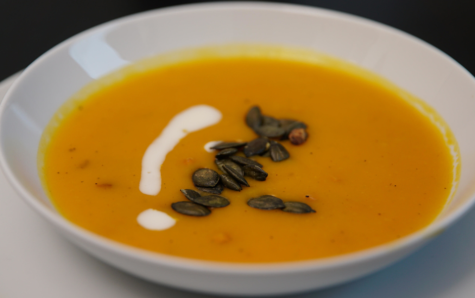 Kürbissuppe mit Ingwer