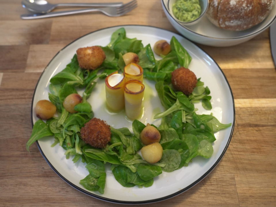 Bete | Nektarine | Ziegenkäse | Feldsalat