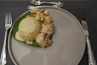 Gelber Reis, Gulai & Beilagen