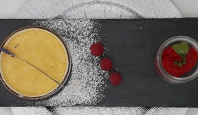 Crème brûlée Lavendel infused | Himbeere