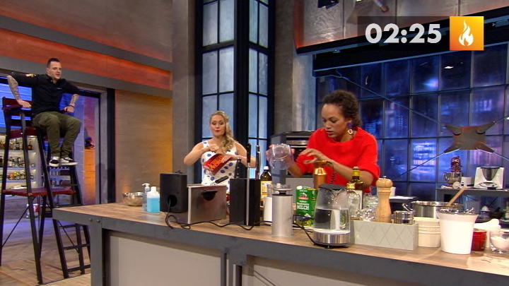 Milka Loff Fernandes gibt alles bei ihrer Vorspeise