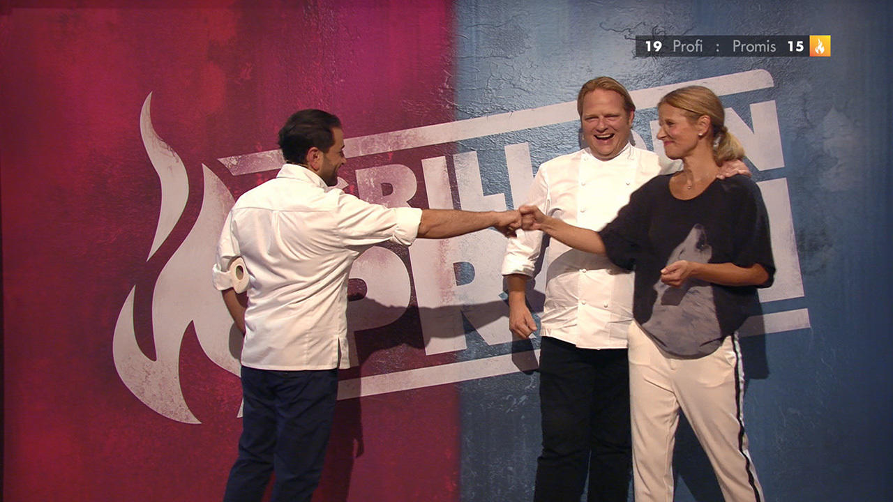 Ali entscheidet die Vorspeise für sich