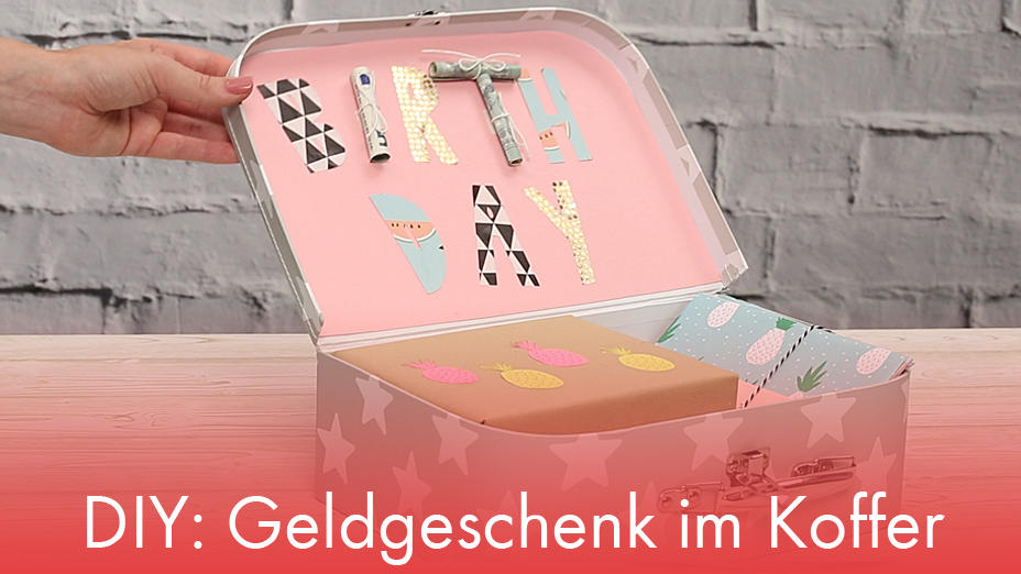 DIY: Geldgeschenk im Koffer