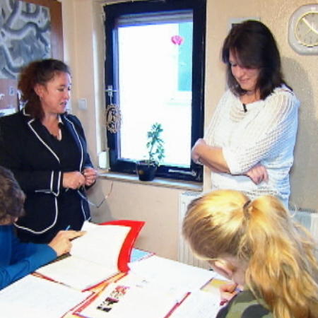 Daniela erzieht nach dem Motto "Ohne Fleiß kein Preis"