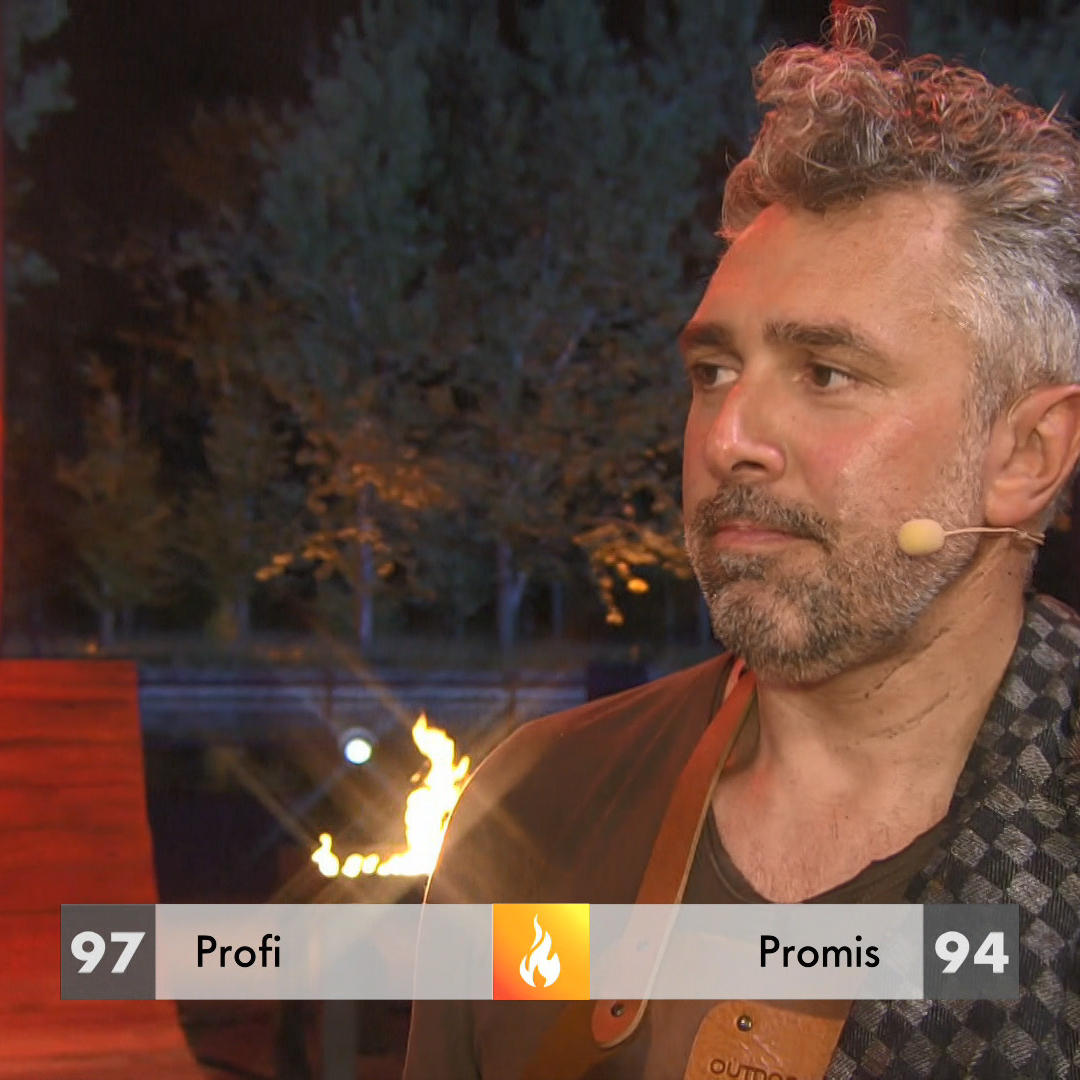 Trettl bezwingt die Promis in einem knappen Grillkampf
