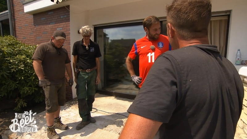 Andrea und Andreas freuen sich auf die neue Terrasse