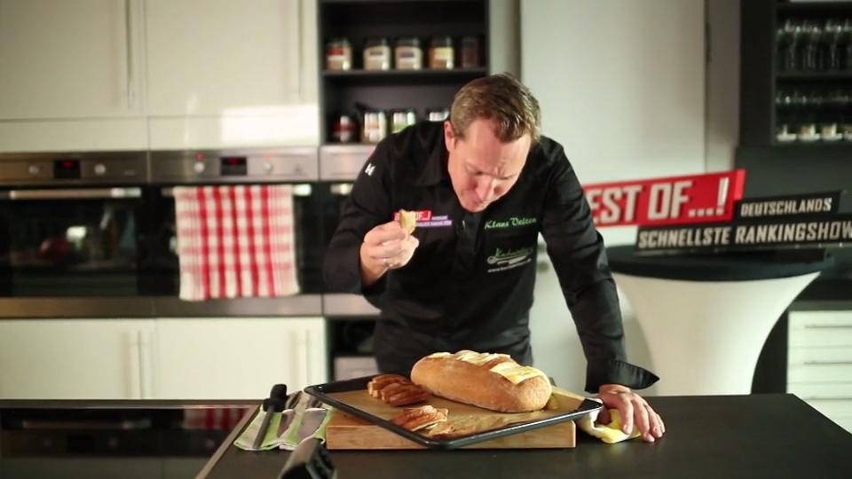Knuspriges Käsebrot zum Dippen
