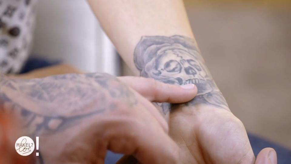 Angelique möchte ihr Erinnerungstattoo retten