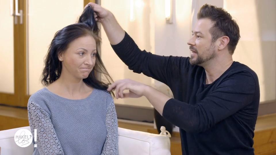 angelina hat extrem dunne haare