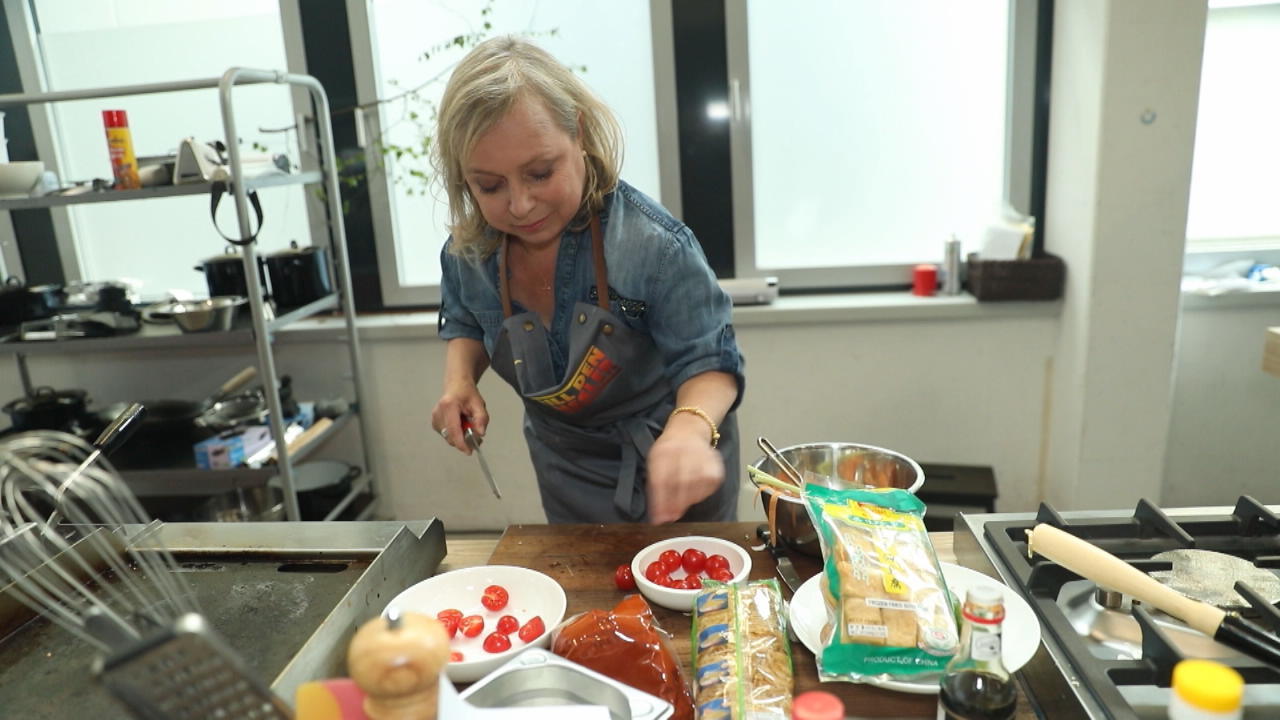 ChrisTine Urspruch probt ihren Hauptgang