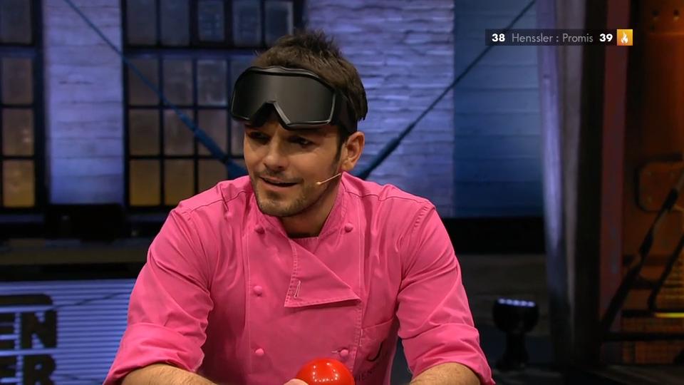 Steffen Henssler verdrückt sich im 2. Spiel