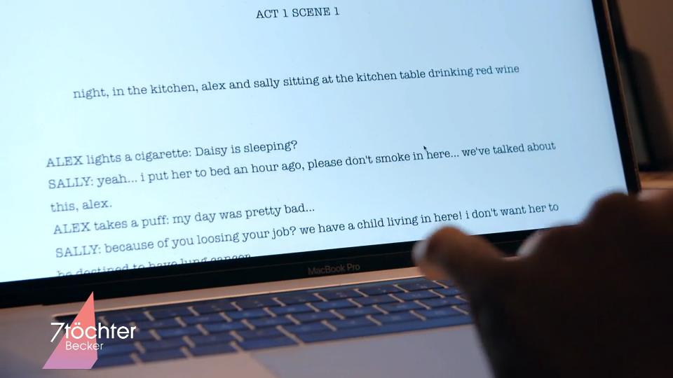 Das erste Drehbuch ist fertig
