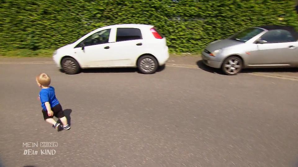 "Wenn Autos kommen, geht er von alleine weg"