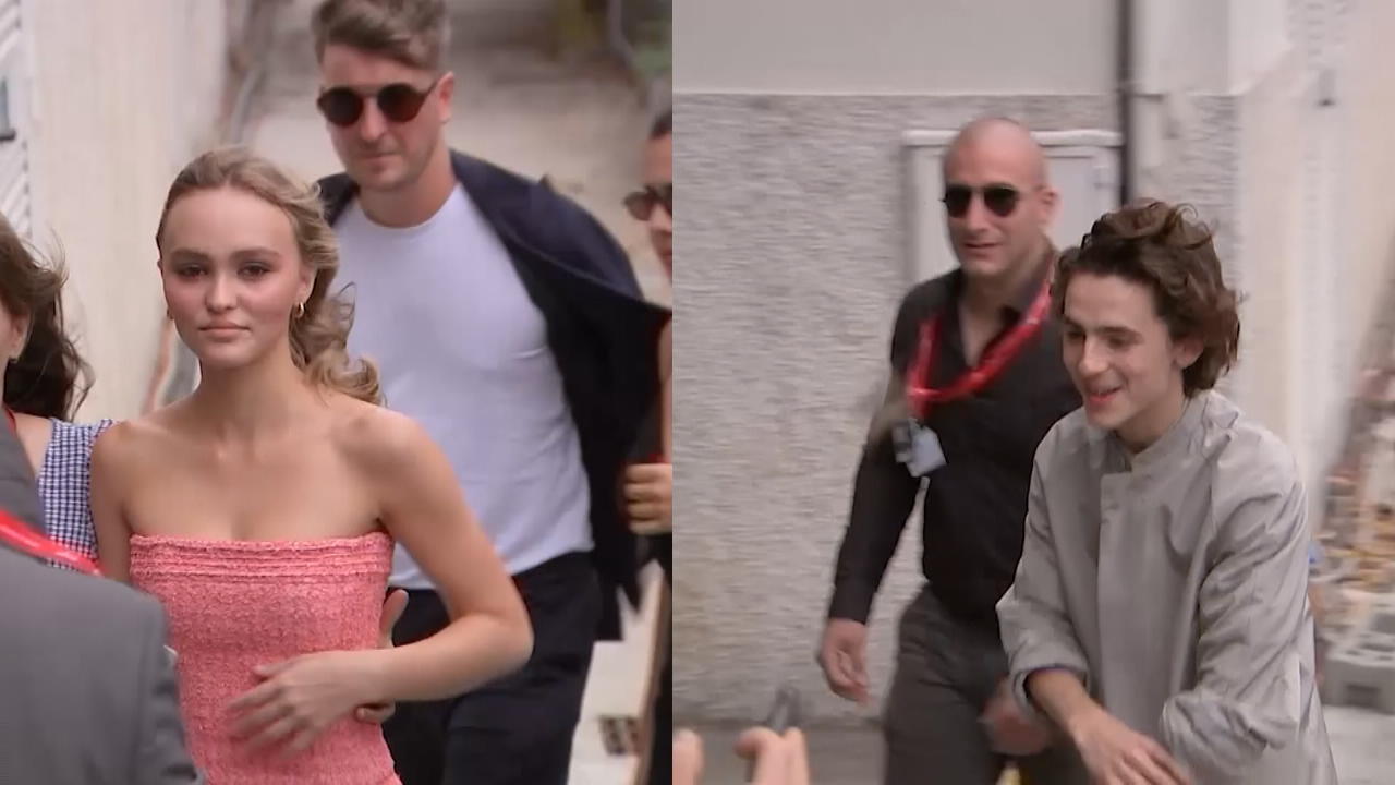 Lily Rose Depp & Timothée Chalamet in Venedig