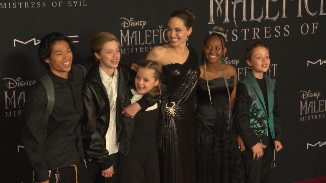 Angelina Jolie mit Kindern bei Maleficent-2-Premiere