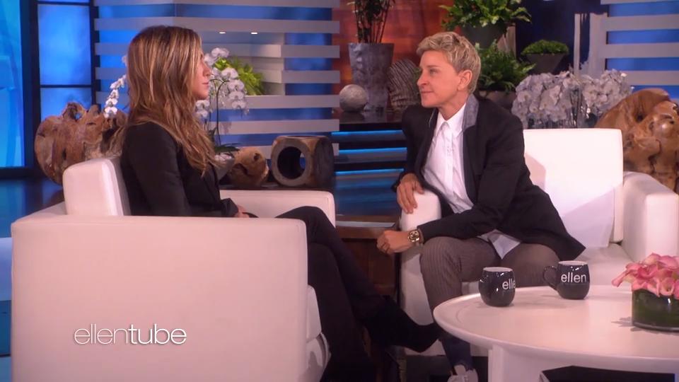 Jennifer Aniston knutscht mit Ellen DeGeneres