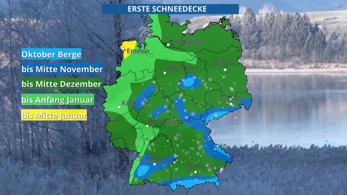 42-Tage-Wettertrend: November-Trend zeigt Frost und Bodenfrost - wann