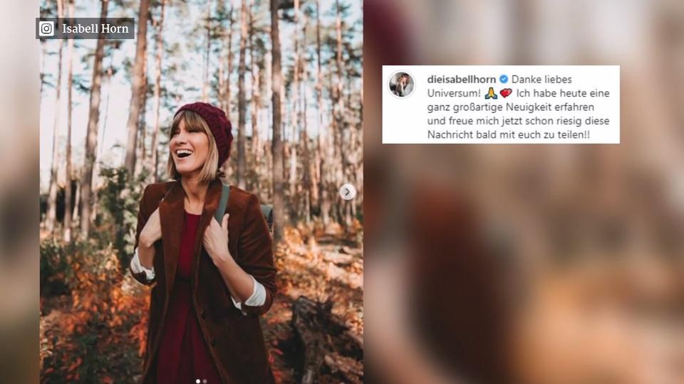 Isabell Horn hat eine "großartige Neuigkeit"