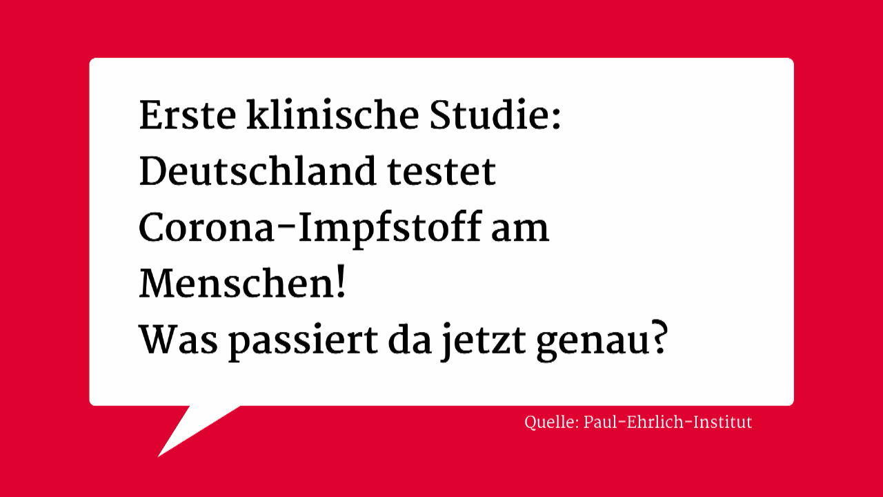 Erste klinische Studie zu Corona-Impfstoff zugelassen