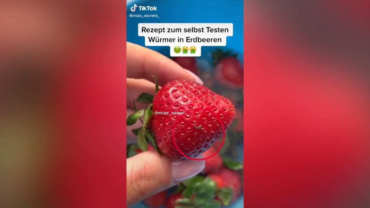 Essen wir mit Erdbeeren jedes Mal auch Larven?