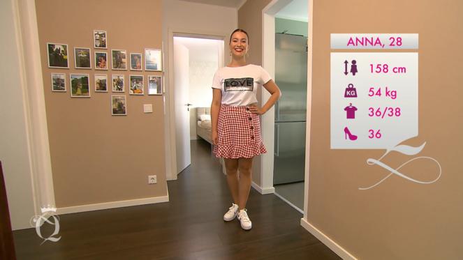 An Tag 4 in Köln sucht Kandidatin Anna einen beweglichen Sommer-Look