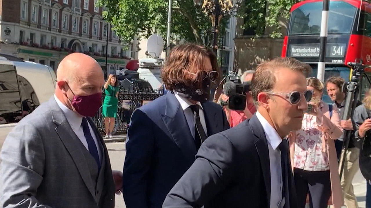 Johnny Depp und Amber Heard stehen in London vor Gericht