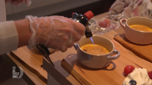 Das Zusammentreffen von Crème brûlée und Schnaps