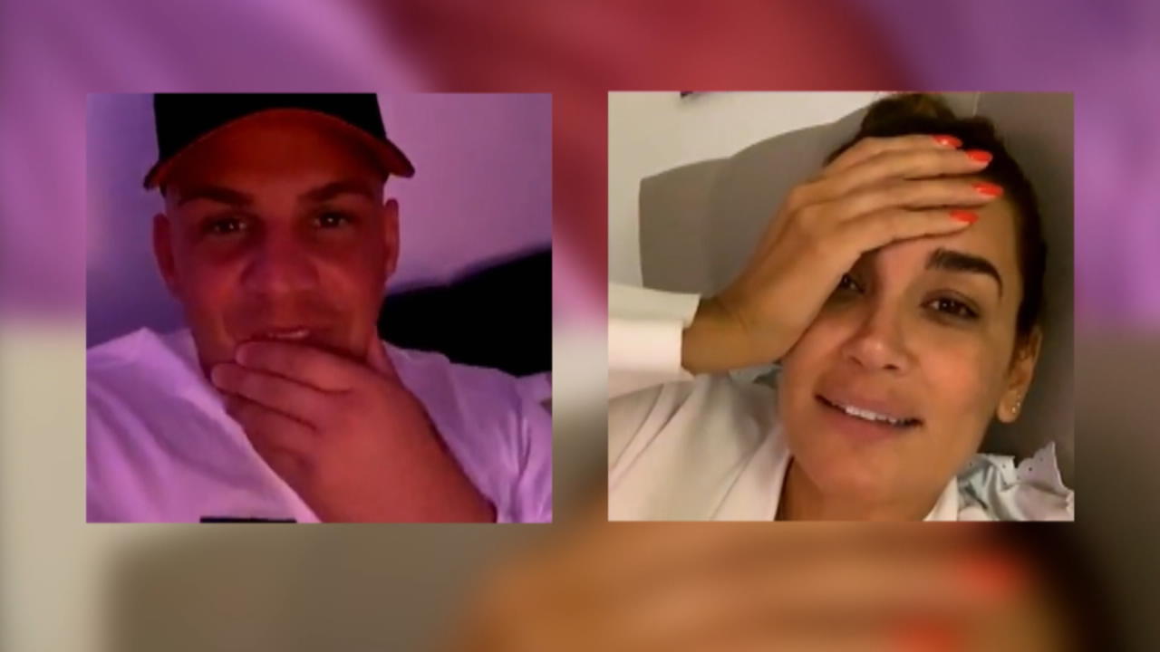 Jana Ina Zarella & Pietro im "Love-Island"-Livestream