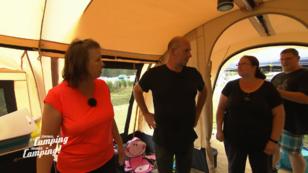 Sie sind begeistert vom Zelt der Nachbarn