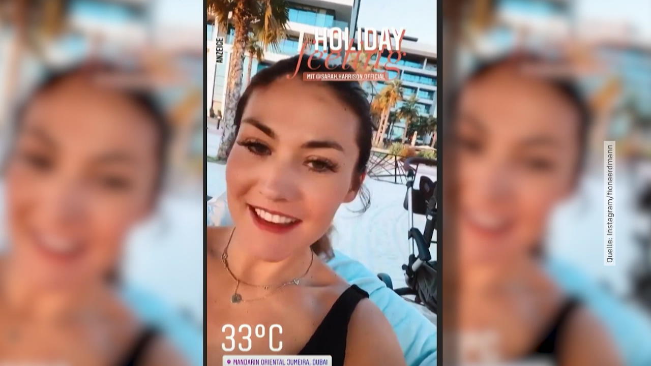 Mamis unter sich: Sarah Harrison und Fiona Erdmann chillen in Dubai