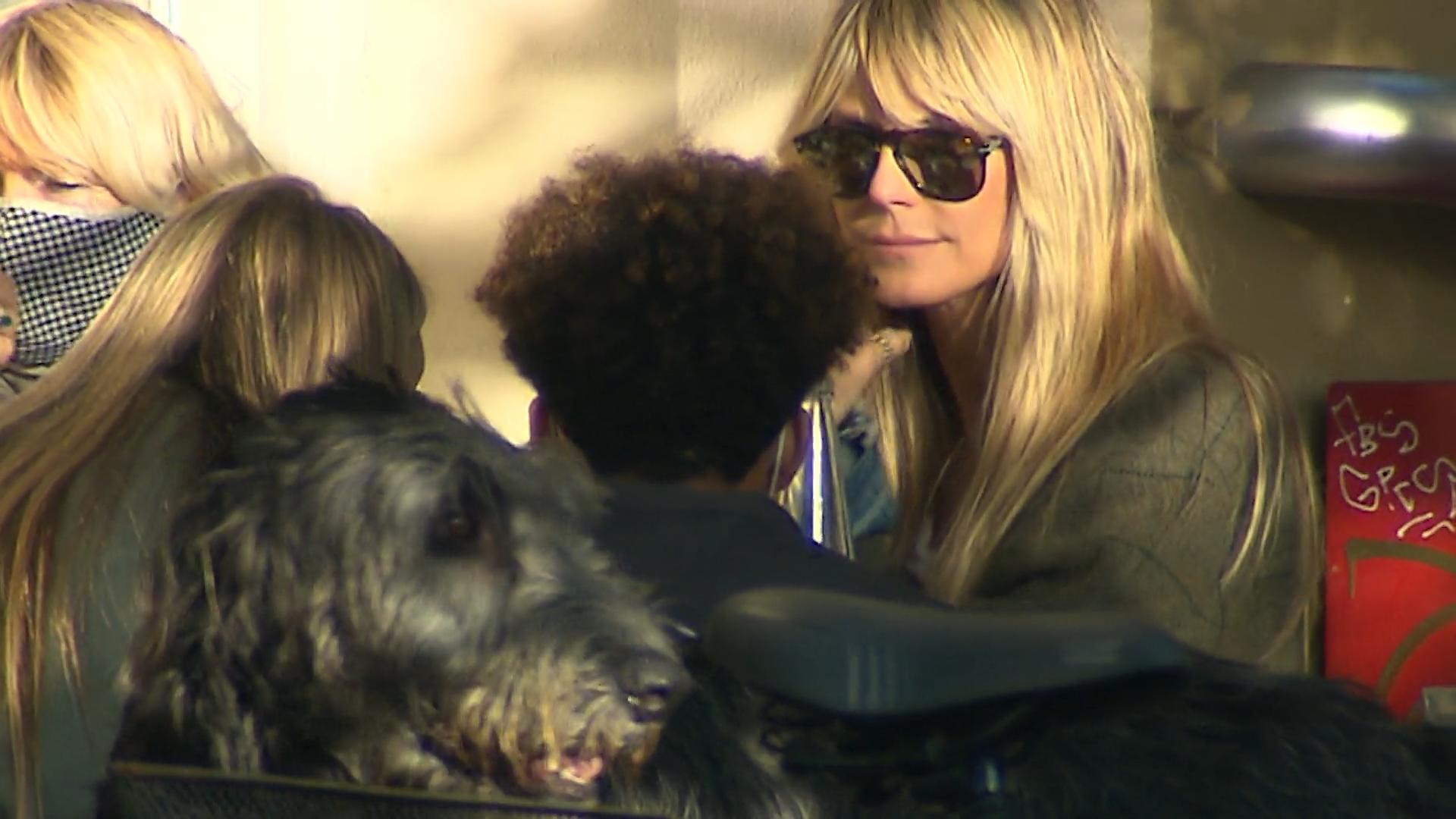 Heidi Klum entspannt mit ihren vier Kids & Mama in Berlin