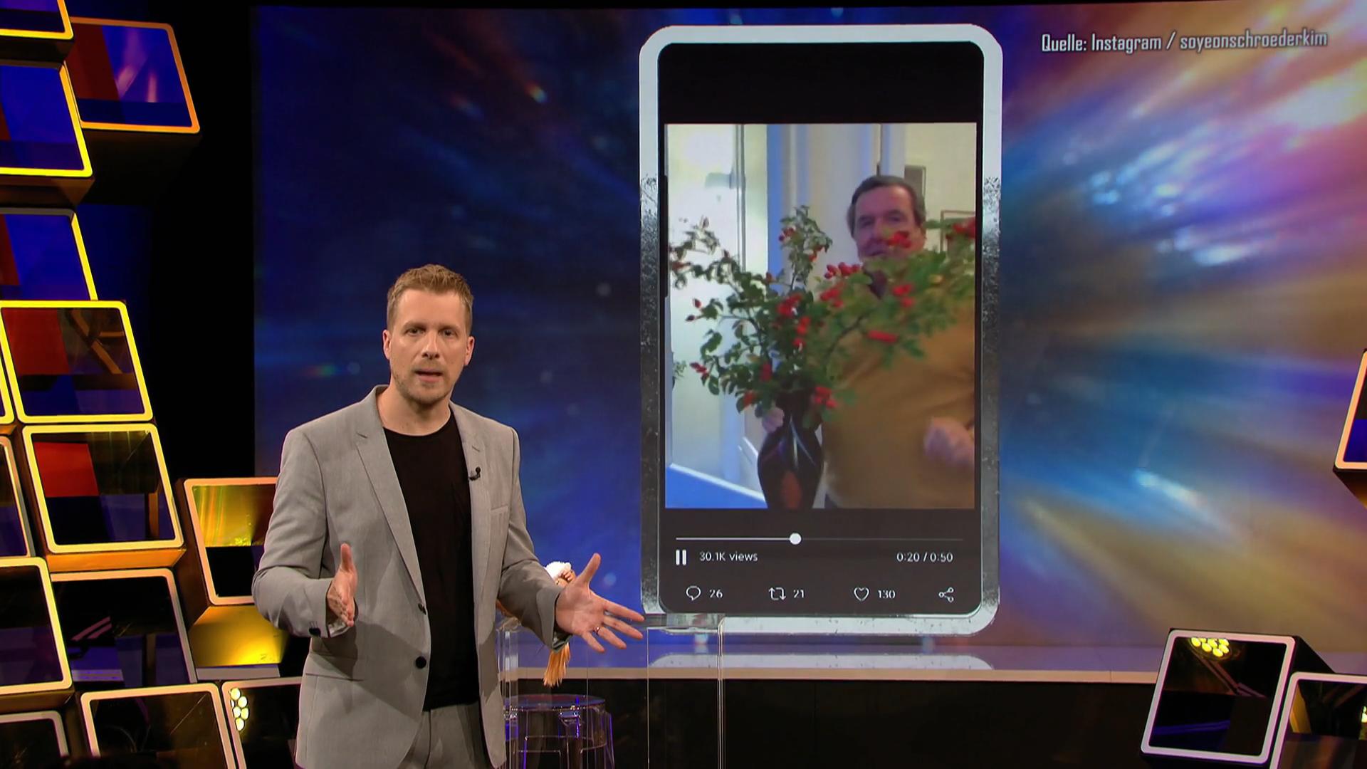 Oliver Pocher macht auf Gerhard Schröder