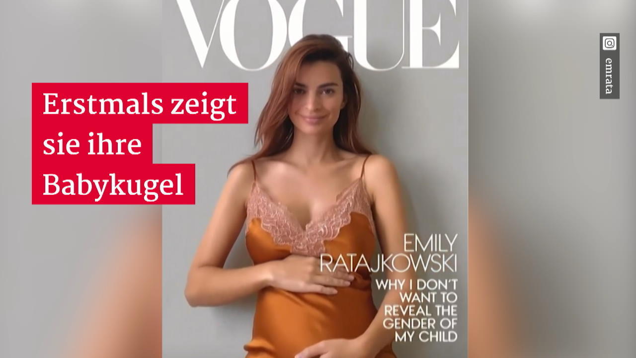 Model ist zum ersten Mal schwanger