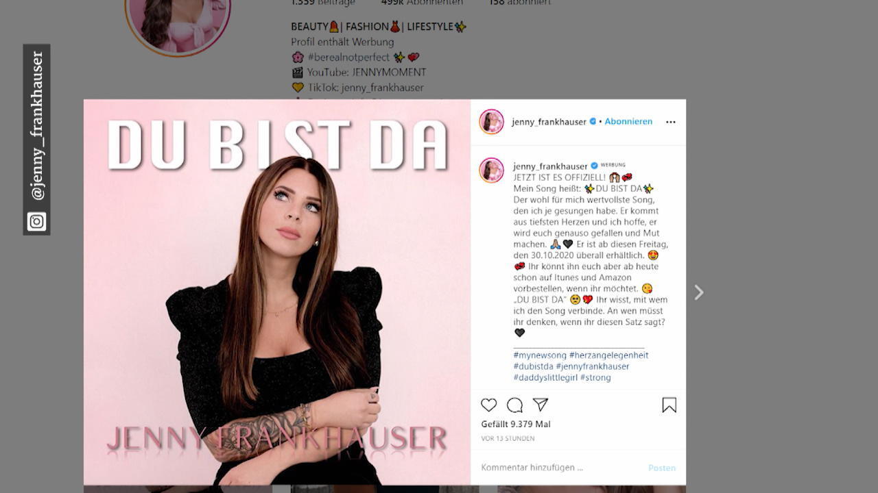 Neuer Song von Jenny Frankhauser