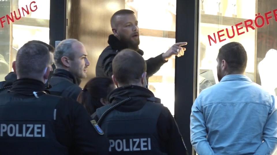 Polizeieinsatz wegen Videodreh in Frankfurt