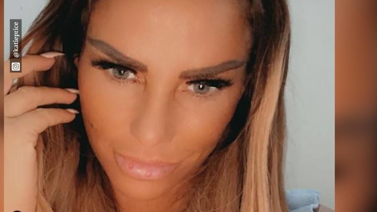 Katie Price hat Bläschen an den Lippen