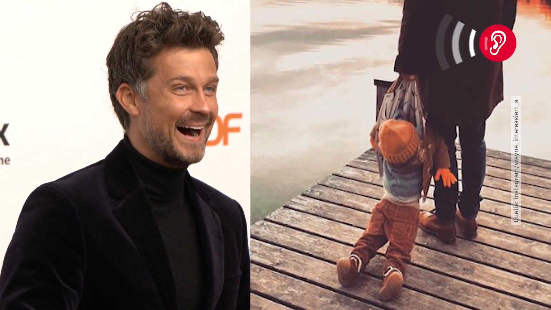 Wayne Carpendale macht sich einen Spaß mit Sohn Mads