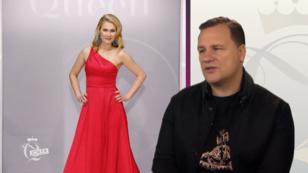 Iryna wird im atemberaubenden Abendkleid zur Lady in Red