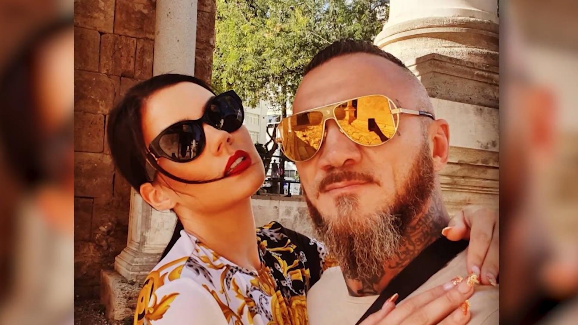 Rocker-Braut Nathalie Volk im Lederlook