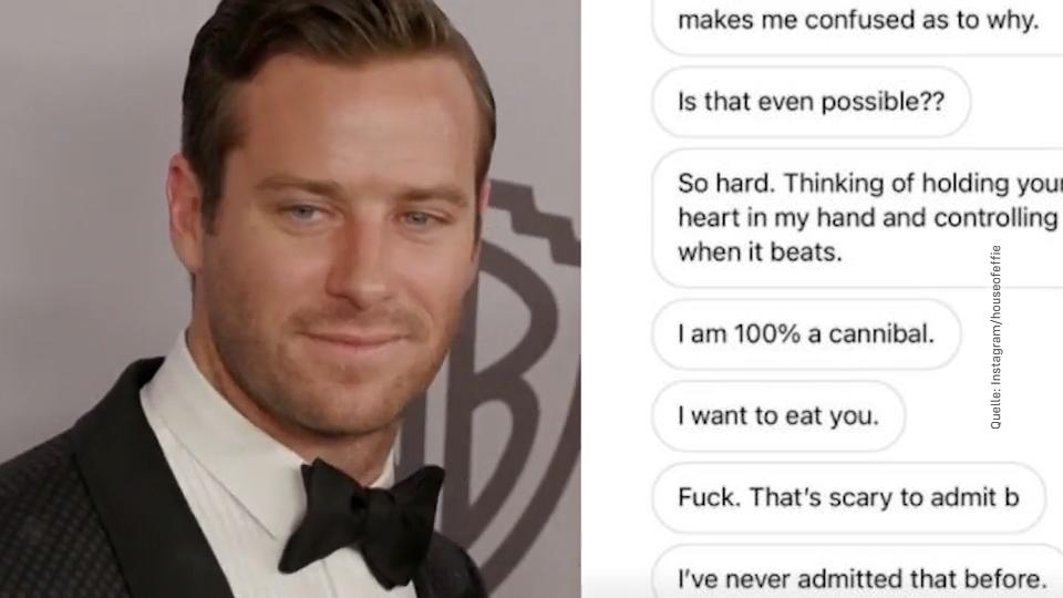 Armie Hammer: Kannibalismus-Vorwürfe