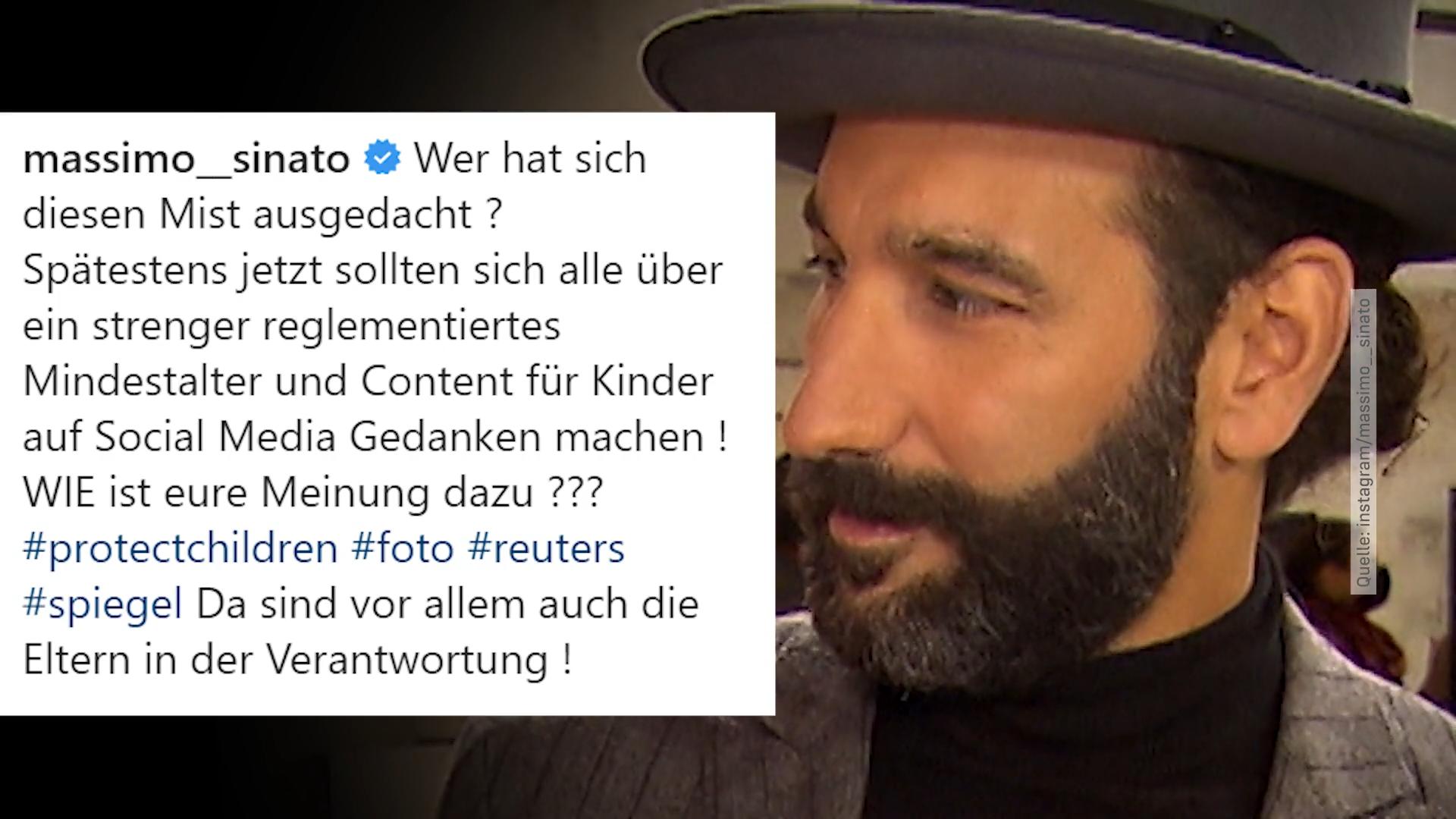 Massimo Sinató sorgt sich um sein ungeborenes Kind