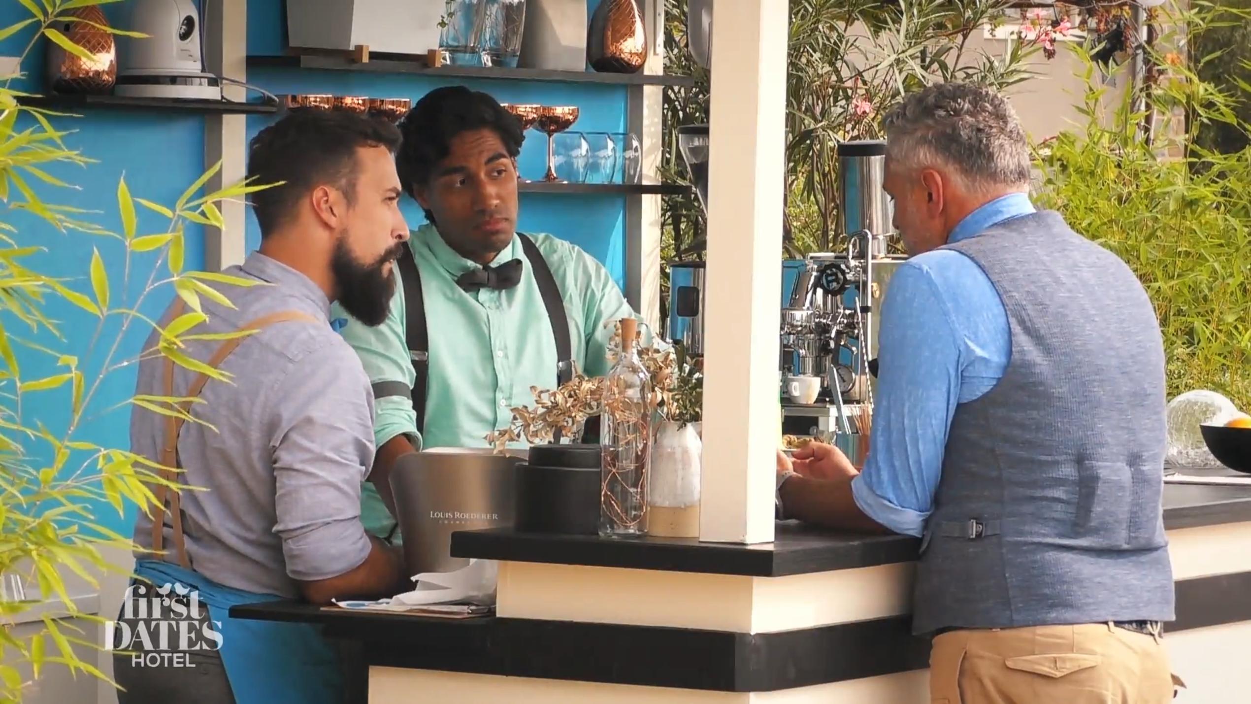 First Dates Hotel Roland Trettl Und Barkeeper Nic Uben Kroatisch Mit Damjan