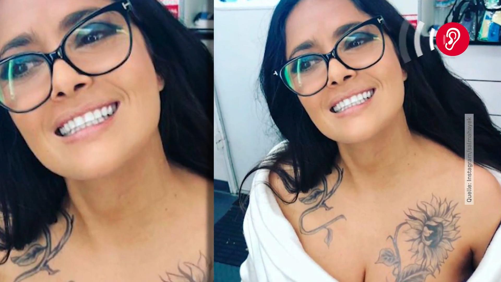 Hat Salma Hayek jetzt zwei riesige Tattoos?